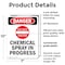 Signmission Chemical Spray In Progress Danger Sign, Plastic, 7in W x 10in L, 2PK OS-2PACK-DS-P-710-V-2417 - alternate 6